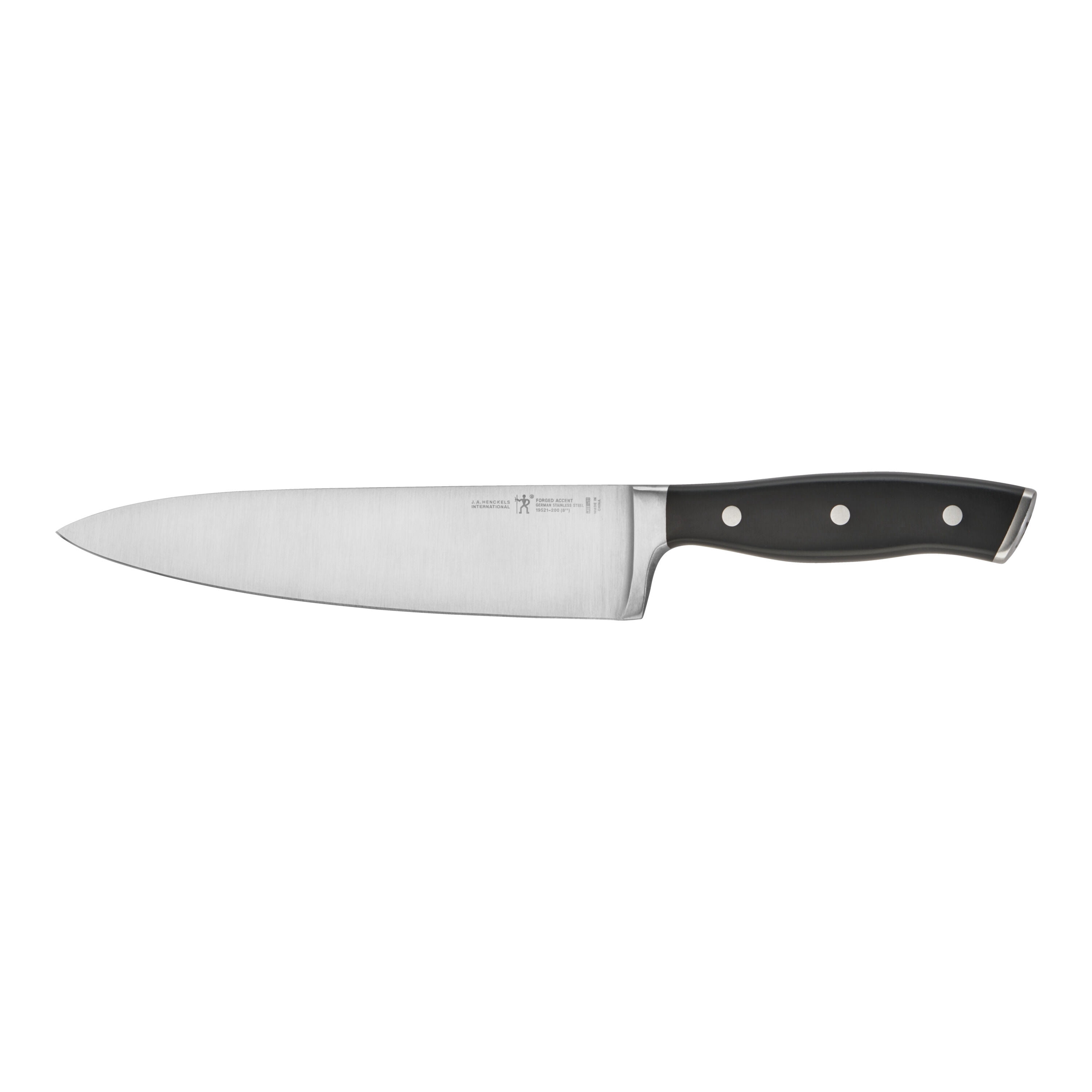 HENCKELS Forged Accent 8 inch Chef's Knife, Black