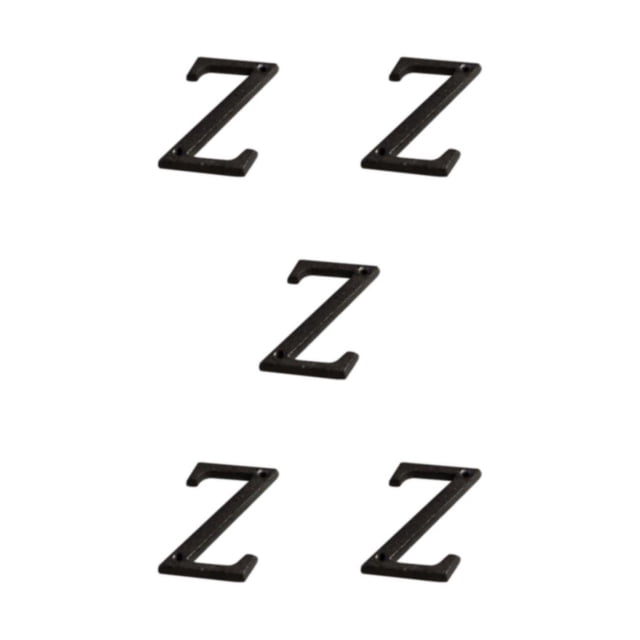 Youkk Iron Decoration Doorplate Durable And Rustproof Wide Application Not Easy To Fade Metal Metal Letters House Numbers B17--Z 5Set