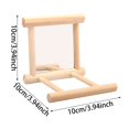 thumbnail image 2 of Natural Solid Wood Parrot Playstand Multi Function Climbing Gym Perch Toy for Conure Lovebird Small Parrot Cage Indoor Activity Center, 2 of 5
