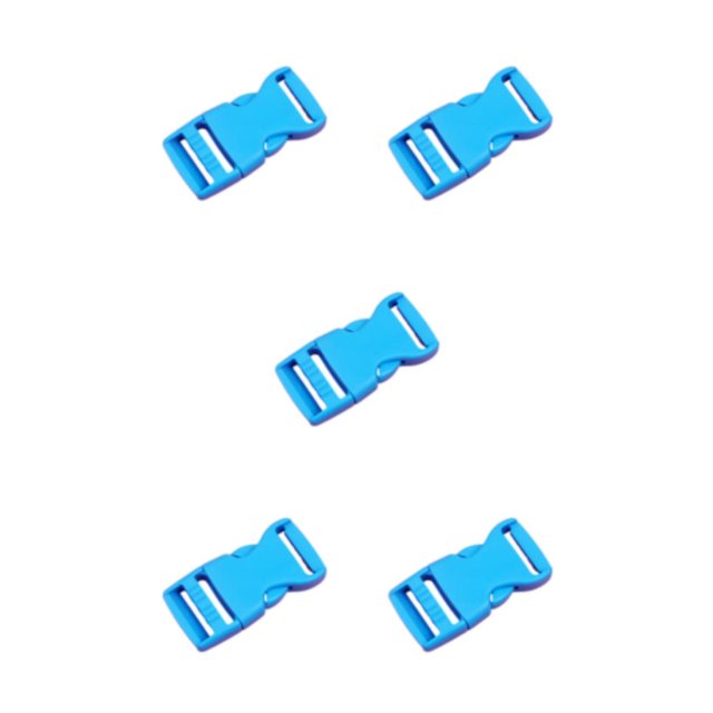 Transemion 10pcs Clasp Belt Buckles Designed To Life Easier Wherever Are Multi-Color lake blue 5Set