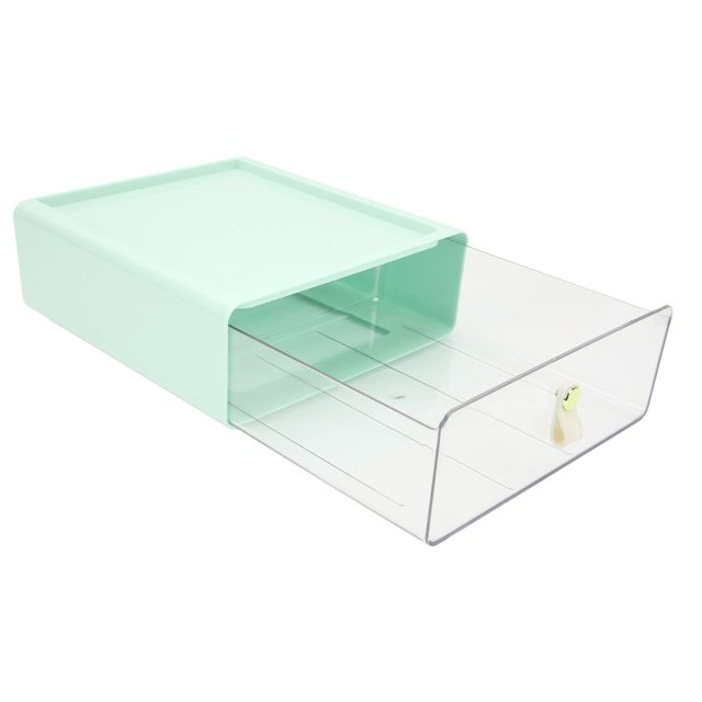 Desktop Clear Drawer Storage Box Transparent Student Organizer Dormitory Large Capacity Office Overlay Container Cabinet Creative High Capacity Storage Drawer Units