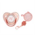 thumbnail image 2 of DPTALR Baby Pacifier 26 Letter Name Initial Clip Silicone Infant Nipple Bling Newborn Pacifier, 2 of 5