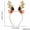 A, variant on PEONAVET Antler Headband Christmas Decorations for Adults and Children Deer Antler Hair Bands Fabric Art Christmas Gifts