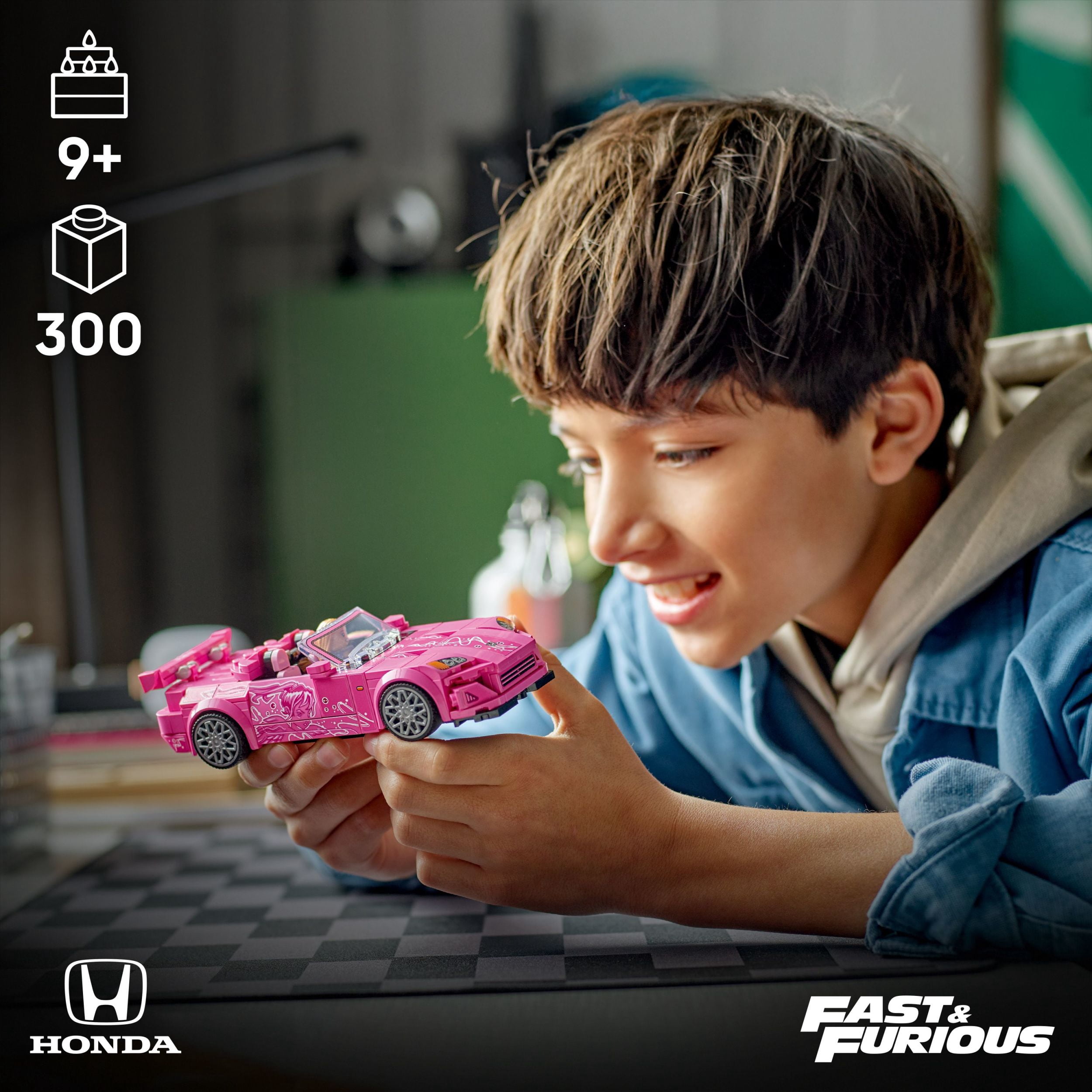 LEGO Speed Champions 2 Fast 2 Furious Honda S2000 Car Toy for Kids, Boys, and Girls, Ages 9+ - Birthday Gift Idea for Race Car and Movie Fans - Includes Suki Minifigure - 77241