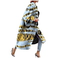 thumbnail image 2 of Babysbule Manteaux pour Femmes Liquidation Mode Femmes Veste Imprimée à Poches Manteau Cardigan Pardessus Long Trench, 2 of 4