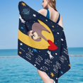 thumbnail image 2 of Agiferg Microfiber Beach Towel Super Lightweight Colorful Bath Towel Sandproof Beach Blanket Multi-Purpose Towel For Travel Swimming Pool 30x60 Inch, 2 of 5