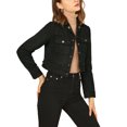 thumbnail image 4 of INSPIRE CHIC Veste Moto Courte en Faux Suède pour Femme à Col Rabattu, 4 of 5