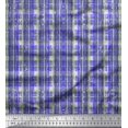 thumbnail image 1 of Soimoi Velvet Fabric Geometric Check Decor Fabric Printed Yard 58 Inch Wide, 1 of 3