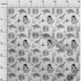 thumbnail image 3 of oneOone Polyester Spandex Gray Fabric Earth Craft Projects Decor Fabric Printed By The Yard 56 Inch Wide, 3 of 4