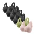 thumbnail image 1 of Posijego Women's Front Closure Bra 6 Pack Womens Plus Size Wireless Push up Full Coverage Everyday Bralettes, 1 of 2