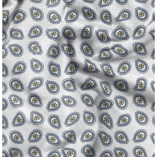 Soimoi Modal Satin Fabric Abstracts Abstract Print Fabric by the Yard 42 Inch Wide