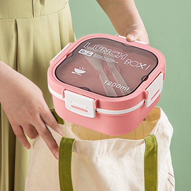 EGNMCR Lunch Box Kids,Bento Box Adult Lunch Box,Lunch Containers For Adults/Kids/Toddler,1200ML-5 Compartment Bento Lunch Box,Built-In Reusable Spoon & BPA-Free, Mother's Day Gift Ideas