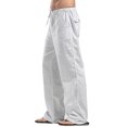 thumbnail image 2 of Faithtur Women´s Drawstring Pants, Summer Elastic Waist Solid Color Loose Lounge Pants with Pockets, 2 of 6