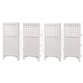 thumbnail image 1 of Suncast FS4423D Clôture de Patio Extérieur à 4 Panneaux avec Écran, Clôture de Porte, Blanc, 1 of 5