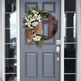 thumbnail image 3 of Easter Wreath Door Hanging Decoration with Cross  Bouquet Garland for Front Door Decor  Simulation Plant Flower Link Day Decorations Grape Vines Wreath, 3 of 7