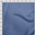 thumbnail image 4 of oneOone Tissu Velours Bleu Moyen Minimal Rétro Matériau de Robe Tissu Imprimé au Mètre 58 Pouces de Large, 4 of 5
