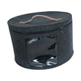 thumbnail image 3 of Hat Storage Box Storage Bin Hat Box for Clothes Closet Organizer Living Room Black Medium, 3 of 8