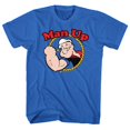 thumbnail image 1 of Popeye Man Up Royal Adult T-Shirt, 1 of 2