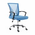 thumbnail image 4 of Modern Home Zuna Ergonomic Mesh Mid Back Office Chair, Black & Blue, 4 of 10