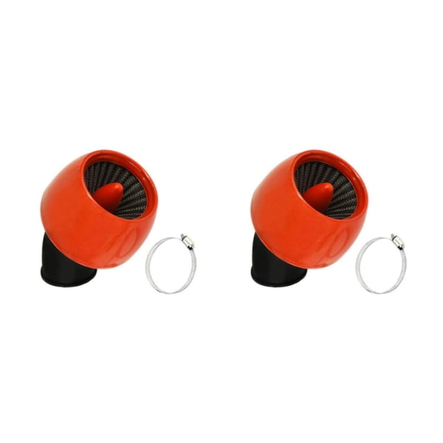 Youkk Intake Filter for Chopper Cruiser Bobber Orange 24-48mm 2Set