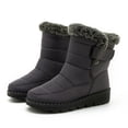 thumbnail image 2 of Bottes d'Hiver pour Femmes, Mode, Confortables, Extérieur, Mi-Longues, Chaussures pour Temps Froid, Randonnée et Aventure, 2 of 9