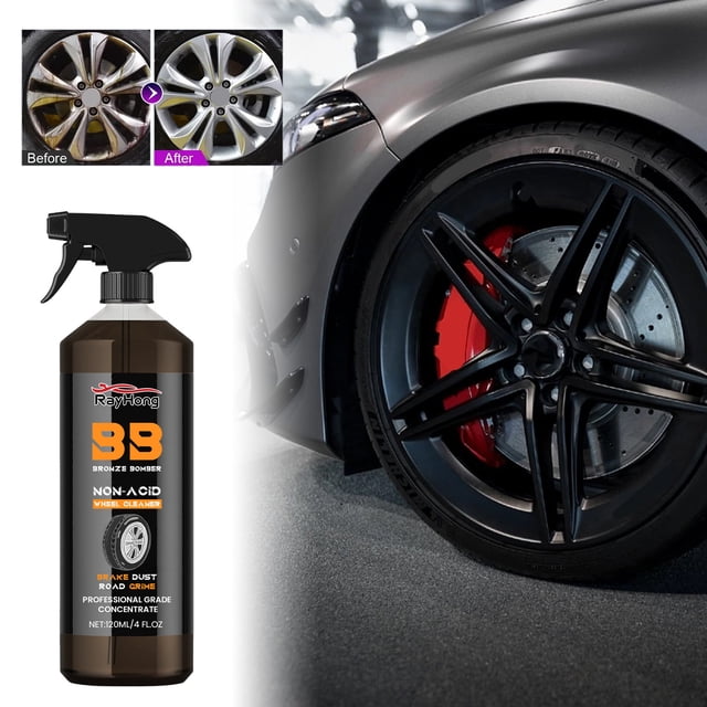 Meitianfacai Car Wheel Cleaner And Remover Perfect For Cleaning Wheels And Tires Safe On Alloy And Pain120ml
