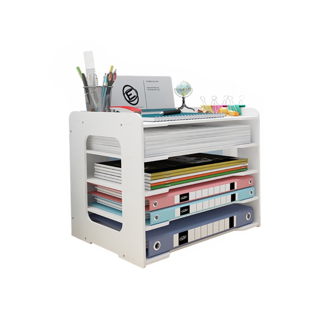 Office Paper Organizer for Desk Desk File Holder Desk Letter Tray and A4 Paper Holder Document Storage for Home Office School