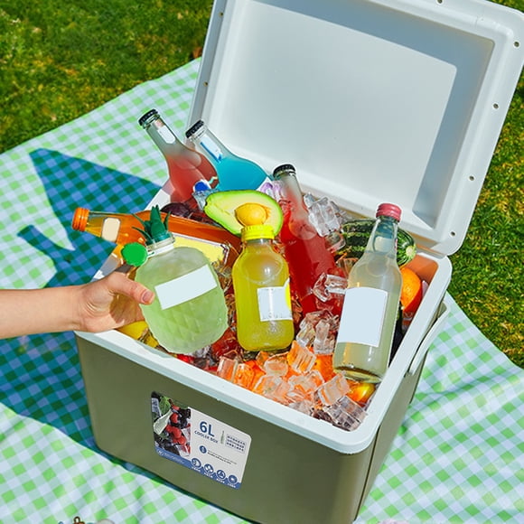 Meitianfacai Portable Cooler Insulated Box Leak Proof Outdoor Hard Cooler Keeps Ice For Up To 3 Days Great For Beach Camping Tailgating Sports More