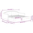 thumbnail image 4 of vidaXL Daybed with Trundle Light Grey 100x190 cm Fabric, 4 of 5
