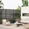 thumbnail image 3 of YUSAZENS 47x72 Inch Galvanized Steel Garden Screen Panel Diagonal Pattern Metal Privacy Fence for Outdoor Yard Patio Landscape Decoration, 3 of 8