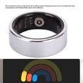 thumbnail image 3 of Ring Smart Ring Health Tracker  Connection IP68 Water Proof Sleep Fitness Ring with  Control Step Counting for Women Men Silver, 3 of 7