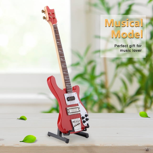 Instrument Model,Red Miniature Bass Guitar Miniature Bass Miniature Guitar Tried and Trusted