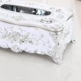 thumbnail image 3 of veasfak Creative Ornate Tissue Box Cover Storage Paper Napkin Case Home Hotel Holder White, 3 of 3