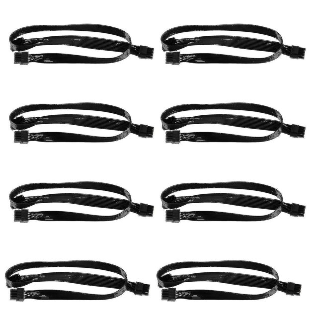 Atx 8 Pin Male Pcie 2x 8 Pin (6+2) Male Cable Compatible With Corsair (63cm+23cm) -