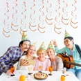 thumbnail image 4 of Becaristey 6pcs Set Streamers Decorations Party Streamers Gold Streamers Party Decorations Ceiling Decorations For Birthday Party Orange 27.5 inch 1Set, 4 of 6