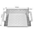 thumbnail image 4 of Plateau de Cuisson en Acier Inoxydable BBQ Barbecue Plaque Anti-Fuite Filet Panier Outils de Barbecue, 4 of 6