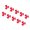 Red, variant on Filfeel 10Pcs 50mm 3 Blades Propeller ABS Turning Propellers Replacement DIY Car Model Accessories,3 Blades Propeller,Propeller Replacement