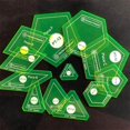 thumbnail image 1 of 12 Pieces Quilt Templates Acrylic Creative Accessories Portable Template DIY Sewing Tools Set, 1 of 8