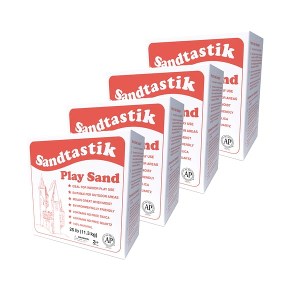 Sandtastik Sable de Jeu Blanc Scintillant, 100 lb - Sans Silice Gratuit
