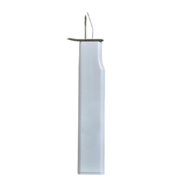 Maytalsory Innovative Bead Knotter for Stringing Pearls and Other Beads Jewelry Making in white, measuring 117x22mm. The tool features an ABS plastic handle and an alloy head with a sharp needle for precise knotting. Ideal for DIY jewelry projects, it creates strong, evenly spaced knots to secure beads and repair bracelets or necklaces.