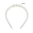 thumbnail image 4 of Bandeau Perlé Exquis Réglable Résistant à l'Usure Accessoires de Coiffure Chic Universel Cadeaux de la Saint-Valentin Diadèmes pour Femmes 18mm, 3 Grandes Perles, 4 of 7