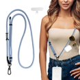 thumbnail image 2 of Phone Lanyard Crossbody with A Phone Tabs Adjustable Antitheft Phone Strap for All Phones Metal Buckles Universal Cell Phone Neck Lanyard for Women and Men, 2 of 5