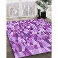 thumbnail image 3 of Ahgly Company Machine Washable Indoor Rectangle Transitional Violet Purple Area Rugs, 2' x 4', 3 of 7