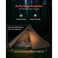 thumbnail image 2 of VEVOR Hot Tent for 4 Persons, Camping Tipi Hot Tents with Stove Jack & Inner Tent, Portable Winter Camping Tents with Snow Skirt, Easy Setup, Waterproof 4 Season Shelter Tents for Fishing Backpacking, 2 of 9