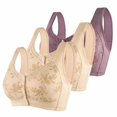 thumbnail image 1 of RKSTN 2PC Push up Bra for Women Comfortable Lace Breathable Floral Printed Bra No Rims Full Figure Underwire Plus Size Bra for Large Bust, 1 of 9