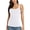 White, variant on Women's Cotton Tank Top Adjustable Wide Strap Camisole with Shelf Bra Undershirt