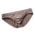 thumbnail image 1 of EOYWHK Men Cooling Silk Brief Low Rise Stretch Nylon Underwear Breathable Seamless Swim Trunks ,M-3XL, 1 of 2