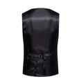 thumbnail image 4 of EGNMCR Débardeurs Homme Homme Uni Mode avec Poches Bouton Col Rabattu Débardeurs Hauts Blouse, 4 of 9
