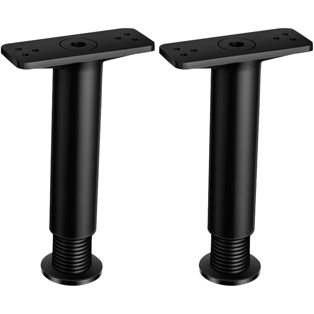 2pcs Bed Center Support Leg Adjustable Height Bed Frame Support Leg (Adjustable Range 5.89 to 9.84in)