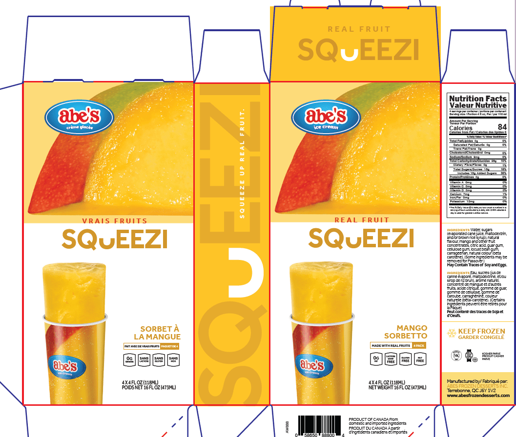 SQUEEZI Mangue Squeezi Vrais Fruits Mangue